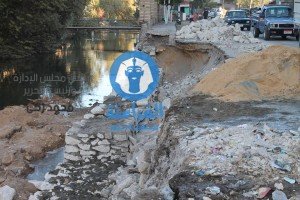 بدء العمل في إصلاح الجزء المنهار من كورنيش بنى عبيد بالدقهلية (5)