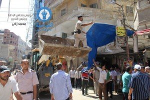 حملة ازالات مكبرة بشوارع وميادين مدينة دسوق