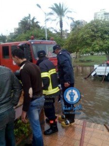 تجمعات المياه الناتجة عن الأمطار وغرق محطة مياة الصرف الصحي بمنطقة المشاية السفلية (2)