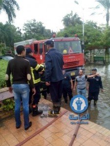 تجمعات المياه الناتجة عن الأمطار وغرق محطة مياة الصرف الصحي بمنطقة المشاية السفلية (3)