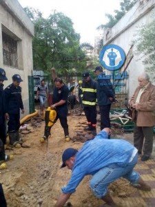 تجمعات المياه الناتجة عن الأمطار وغرق محطة مياة الصرف الصحي بمنطقة المشاية السفلية (5)