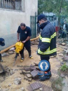 تجمعات المياه الناتجة عن الأمطار وغرق محطة مياة الصرف الصحي بمنطقة المشاية السفلية (6)