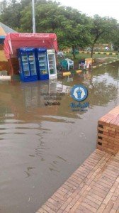 تجمعات المياه الناتجة عن الأمطار وغرق محطة مياة الصرف الصحي بمنطقة المشاية السفلية (8)
