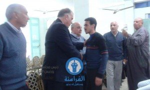 رئيس مدينة دسوق يقدم واجب العزاء في شهيدالواجب بقرية الصافية