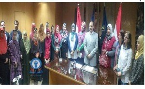 مجلس القيادات النسائية وجمعية السواقي يلتقون بمساعد وزير الداخلية مدير امن الفيوم 