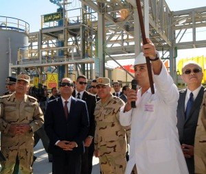 الرئيس  عبد الفتاح السيسى يفتتح مصنع لإنتاج الأسمدة أحادى وثلاثى سوبر فوسفات المحبب 2