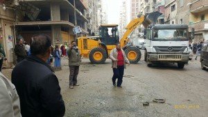 حي أول المنتزة يشن حربه علي مخالفات شارع القاهرة1