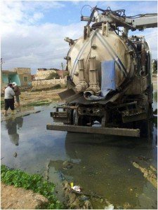 حي ثان العامرية يقوم بشفط مياه الأمطار من الكينج والناصرية 4