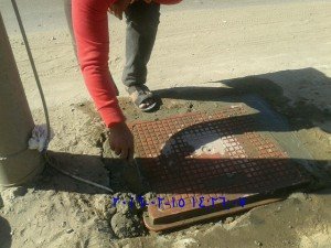 حي ثان المنتزة وتركيب غرف تفتيش كهربائية