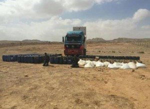 الجيش يعلن ضبط كميات كبيرة من المتفجرات1