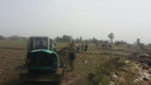 تنفيذ قرار فصل الحد المساحى بين أراضى أملاك الدولة وأهالى قرية  الستامونى4