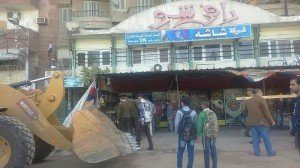 حملة لازالة الاشغالات بمنشية البكري1