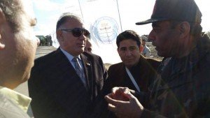 محلب ونصر يتفقدان بركة غليون