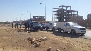 ازالة عدد 17 حالة تعدى على ارض أملاك الدولة1