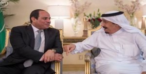 الملك السعودي والرئيس المصري