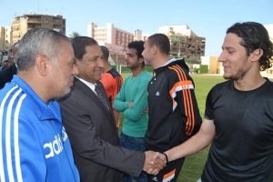 محافظ الغربية يزور فريق نادى طنطا لكرة القدم 1