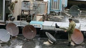 النظام الايراني ... تخريب الديشات (الصحون اللاقطة)