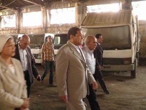 حافظ الغربية يفتتح جراج حي أول طنطا2