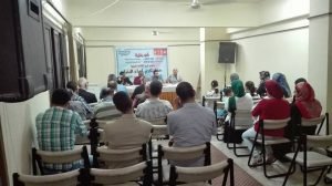 بالصور تكريم قامة من قامات النقد الادبي بثقافة المنيا1