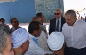 بزيارة تفقدية داخل بحيرة ناصر