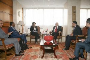 غادة والي تستقبل جوزيف تسانغ مانغ كين