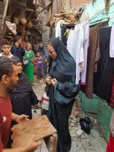 سفيرة النوايا الحسنة عبير خليل تستكمل حملتها رمضان الخير في القاهرة 1