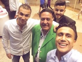 الفنان مصطفى متولى وصلاح نجم ونجوم الفن بحفل زفاف شقيقة الفنان فهيد2